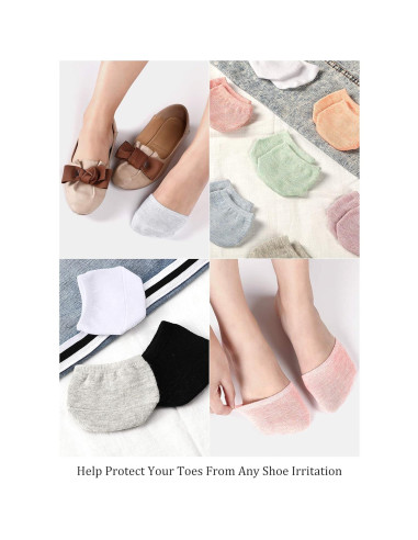 Calcetines Cortos para Dedos SATINIOR 8 Pares Mujeres Algodón