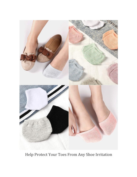 Calcetines Cortos para Dedos SATINIOR 8 Pares Mujeres Algodón