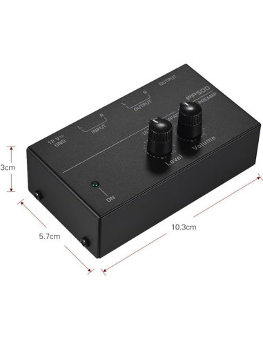 Preamplificador de Tocadiscos Depusheng PP500 RCA Estéreo