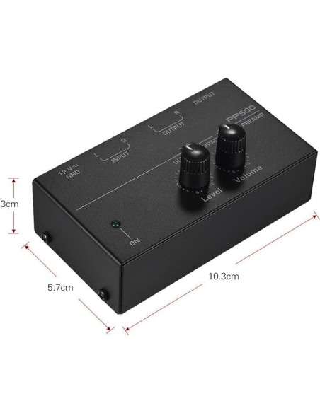 Preamplificador de Tocadiscos Depusheng PP500 RCA Estéreo