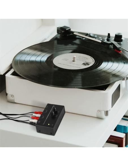 Preamplificador de Tocadiscos Depusheng PP500 RCA Estéreo