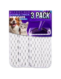 Almohadillas de Fregona Reutilizables JINCLEAN 27.9x14cm 3 Piezas