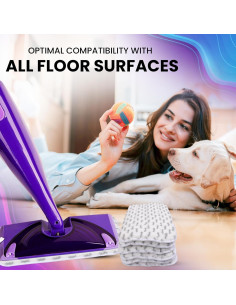 Almohadillas de Fregona Reutilizables JINCLEAN 27.9x14cm 3 Piezas 2