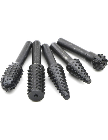 Conjunto de 10 Brocas de Burr Rotativas JIUWU 6.35mm para Taladro