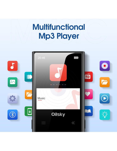 Reproductor MP3 Oilsky D22 64GB Bluetooth 5.0 HiFi Radio FM