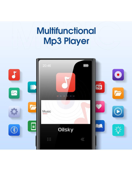 Reproductor MP3 Oilsky D22 64GB Bluetooth 5.0 HiFi Radio FM