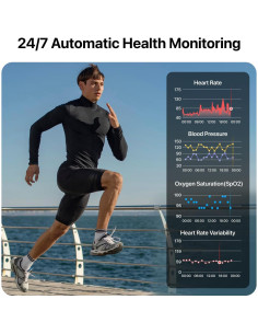 Pulsera Inteligente Leafora H59 con Monitoreo de Salud 24h 2