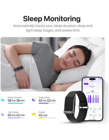 Pulsera Inteligente Leafora H59 con Monitoreo de Salud 24h