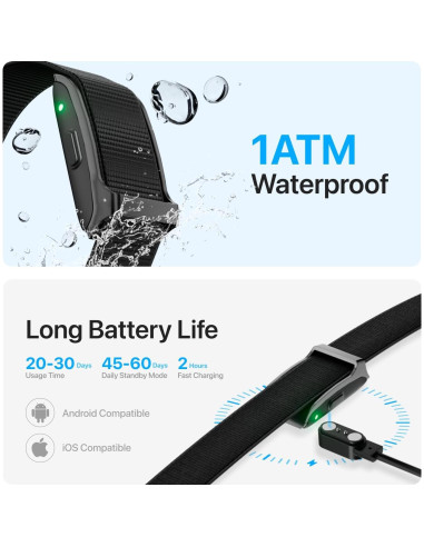 Pulsera Inteligente Leafora H59 con Monitoreo de Salud 24h