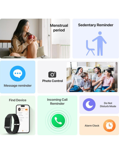 Pulsera Inteligente Leafora H59 con Monitoreo de Salud 24h