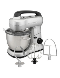 Mezclador de pie Hamilton Beach 4L 7 velocidades plateado