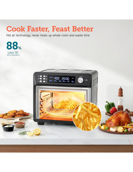 COSORI Horno Tostador 11-en-1 26QT Acero Inoxidable Negro