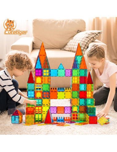 Azulejos Magnéticos CuteTiger 100PCS Juguete STEM Creativo