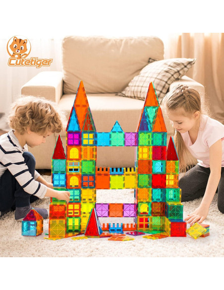 Azulejos Magnéticos CuteTiger 100PCS Juguete STEM Creativo