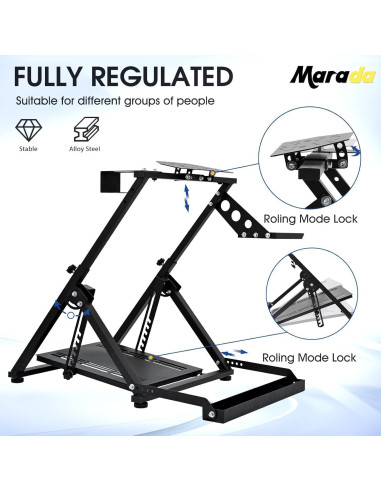 Soporte de Volante Marada X Frame para Simulación de Carreras