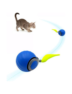 Pelota Rodante Automática para Gatos Genérico Azul - Juguete Interactivo