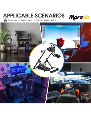 Soporte de Volante Marada X Frame para Simulación de Carreras