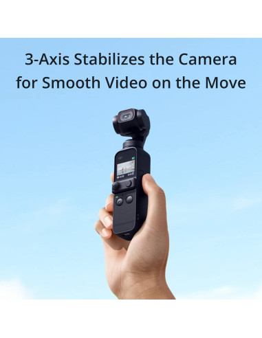 Cámara DJI Pocket 2 4K con Gimbal 3 Ejes y 64MP