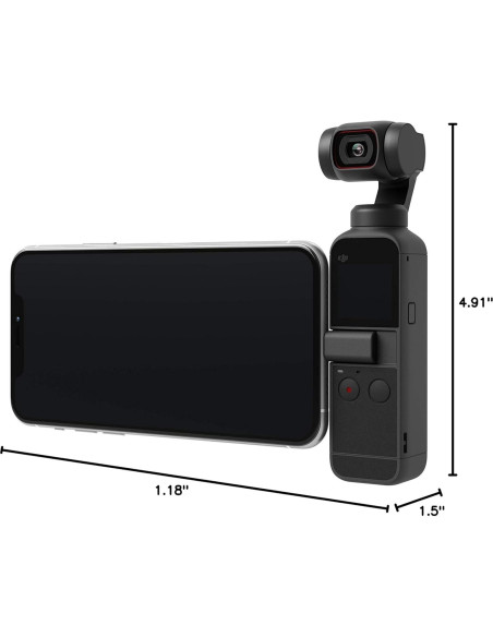 Cámara DJI Pocket 2 4K con Gimbal 3 Ejes y 64MP
