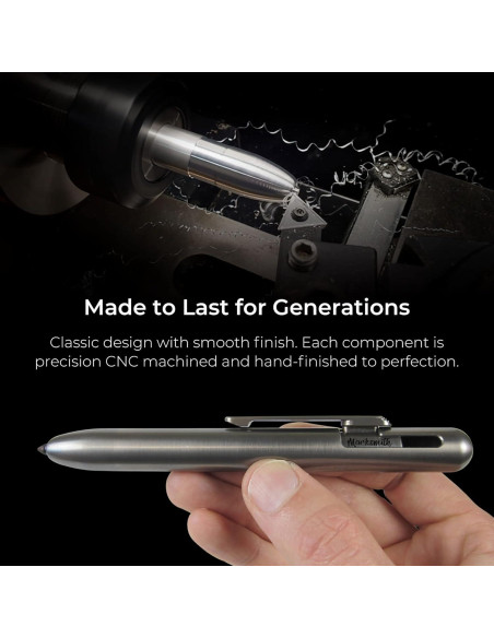 Marcador Permanente Retráctil Soul Built Titanio Punta Fina