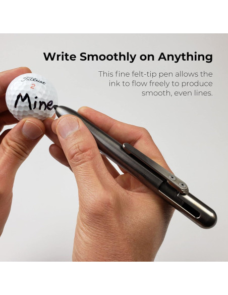 Marcador Permanente Retráctil Soul Built Titanio Punta Fina