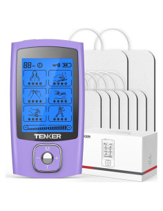TENKER Estimulador Muscular TENS 24 Modos Alivio Dolor