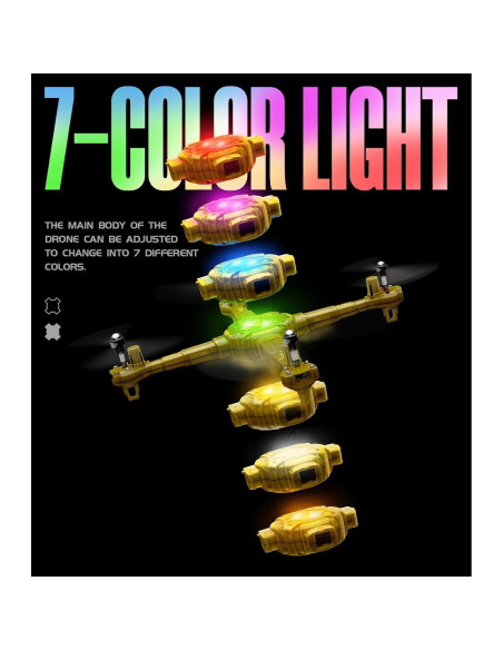 Drone SYMA X440 para Niños, 16 Min de Vuelo, LED 7 Colores