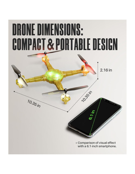 Drone SYMA X440 para Niños, 16 Min de Vuelo, LED 7 Colores