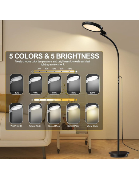 Lámpara de Terapia de Luz 10000 Lux Sin UV - Control Remoto