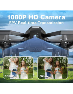 Drone YLFU FPV 1080P con cámara y 2 baterías 2