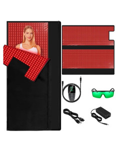 Almohadilla Terapia Luz Roja ADVARAYS 2520 LEDs 180x79 cm