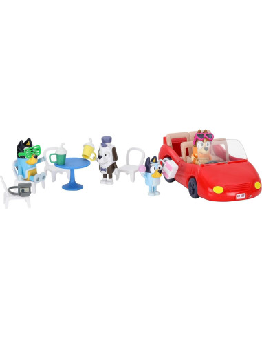 Vehículo Convertible de Escape Bluey + 4 Figuras + Accesorios