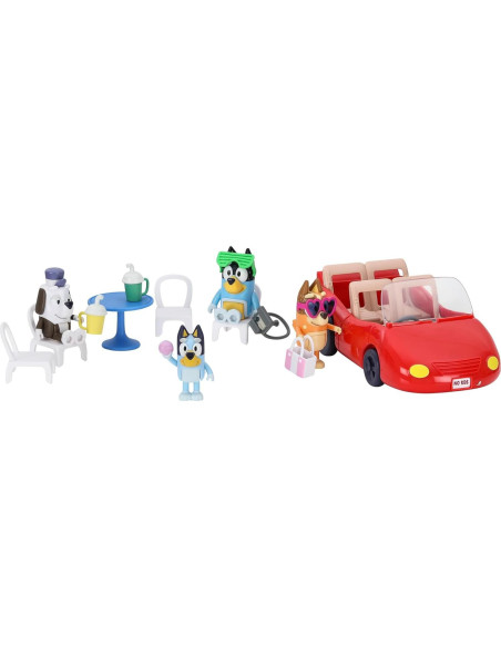 Vehículo Convertible de Escape Bluey + 4 Figuras + Accesorios