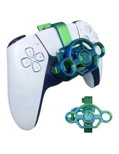 Mini Volante CHOWONE para Controlador PS5 Verde Azulado