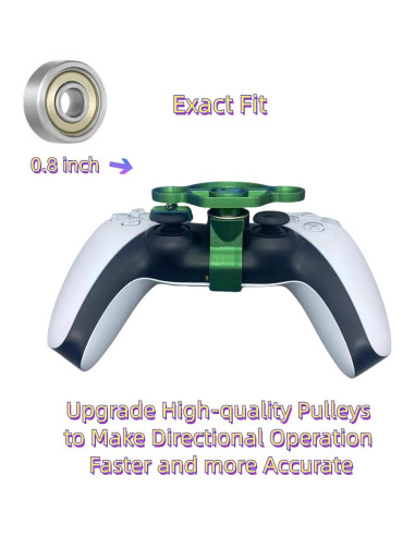 Mini Volante CHOWONE para Controlador PS5 Verde Azulado