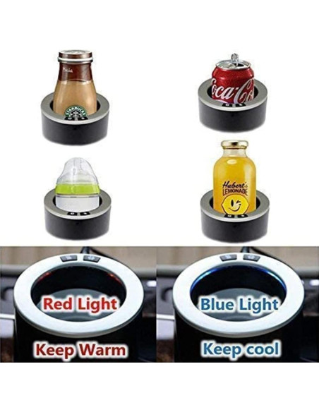 Taza de coche inteligente HPYDIY HE-02 2 en 1 Calienta y Enfría