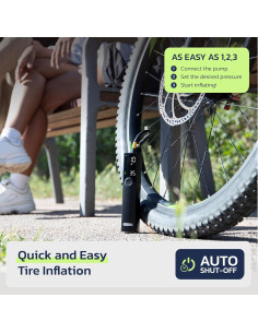 Bomba de Bicicleta Eléctrica Woowind BP188 120PSI Portátil 2