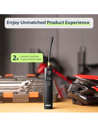 Bomba de Bicicleta Eléctrica Woowind BP188 120PSI Portátil