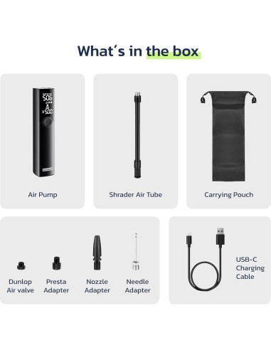 Bomba de Bicicleta Eléctrica Woowind BP188 120PSI Portátil