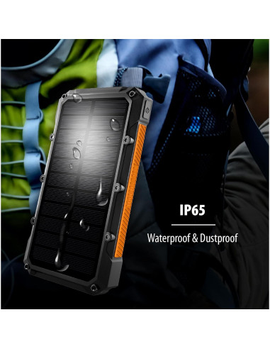 Cargador Solar ToughTested 10,000mAh Inalámbrico IP65
