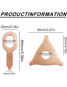 100 Anillos de Tirar Abolladuras GLSJA Triángulo y OT 2