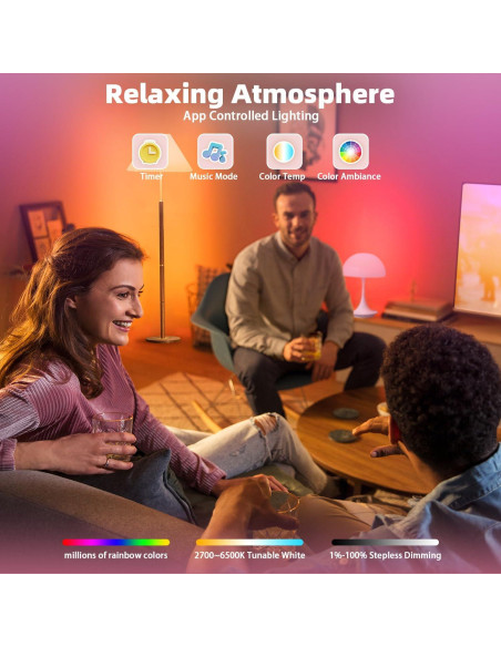 Bombillas Inteligentes 2Pack Zengge RGB 9W E26 800LM Control App