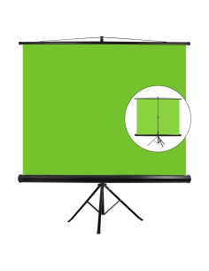 Fondo Verde Plegable Emart 200x180 cm con Trípode Ajustable