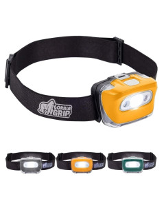 Lámpara Frontal LED Gorilla Grip 226 Lúmenes 7 Modos Naranja