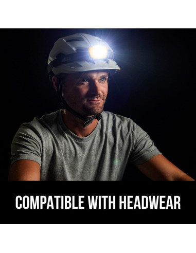 Lámpara Frontal LED Gorilla Grip 226 Lúmenes 7 Modos Naranja