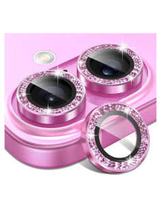 Protector de Lente Matekxy para iPhone 16/16 Plus Cristal 9H Rosa