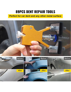 Kit Reparación Abolladuras VEVOR 89 Piezas con Extractor 2