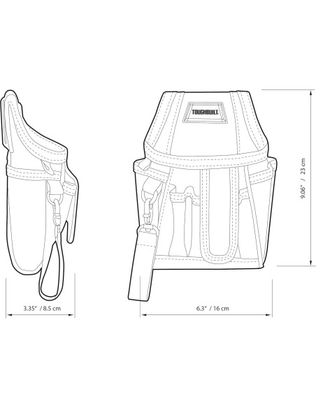 Bolsa de Almacenamiento ToughBuilt TB-32-A - 9 Bolsillos