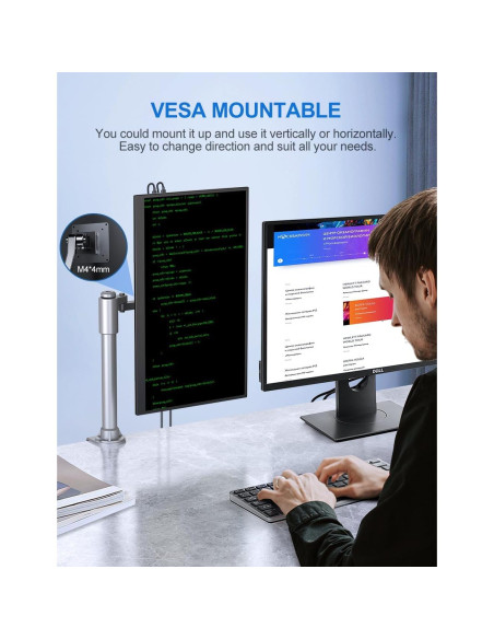 Monitor Portátil UPERFECT 18.5" FHD 120Hz FreeSync IPS