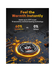 Chaleco Térmico KEMIMOTO Calentado para Hombres Gris XL 2